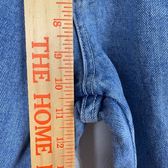 VTG Retro Revolt Denim Jeans Size 12 Embroidered Fish Raw Hem Straight *Read - Picture 10 of 13